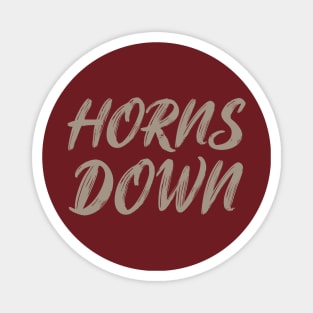 Horns Down Magnet